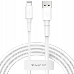 Кабель Lightning to USB Baseus (CALSW-02) 1 метр білий White фото