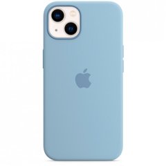 Чохол Silicone Case with Magsafe для iPhone 13 Blue Fog AAA фото