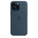 Чехол Silicone case with MagSafe для iPhone 15 Pro Max Storm Blue AAA