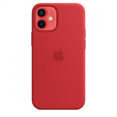 Чохол Apple Silicone case with MagSafe для iPhone 12 mini Red AAA фото