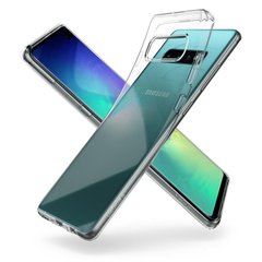 Чехол силиконовый Spigen Original Liquid Crystal для Samsung Galaxy S10 Plus прозрачный Crystal Clear фото
