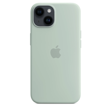 Чохол Apple Silicone case with MagSafe для iPhone 14 Pro Succulent AAA фото