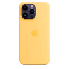 Чохол Silicone Case with Magsafe для iPhone 14 Pro Max Sun Glow AAA фото