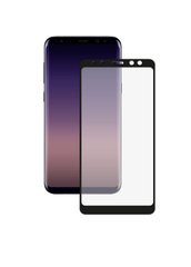 Стекло защитное 3D для Samsung A8 (2018) black фото
