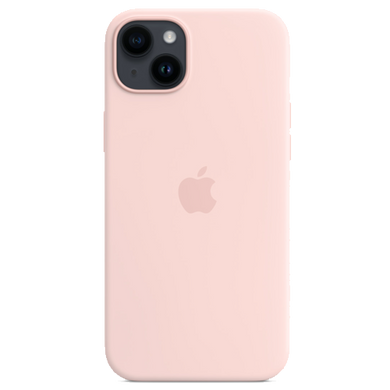 Чохол Silicone case with MagSafe для iPhone 14 Plus Chalk Pink фото