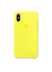 Чохол силіконовий soft-touch ARM Silicone case для iPhone X / Xs жовтий Flash фото