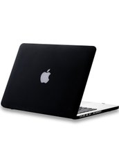 Пластиковый чехол для MacBook New Pro 13 (2016-2018) матовый черный ARM защитный Black Matte фото