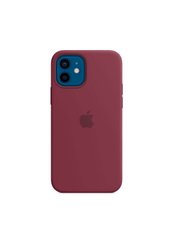 Чохол силіконовий soft-touch Apple Silicone case для iPhone 12/12 Pro червоний Plum фото