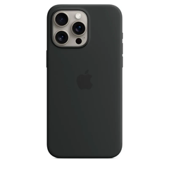 Чохол Silicone case with MagSafe для iPhone 15 Pro Max Black AAA фото