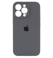 Чохол Silicone Case Full Camera Protective (AA) для Apple iPhone 14 Pro (Сірий / Dark Gray) фото