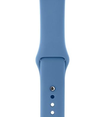 Ремінець Sport Band для Apple Watch 38 / 40mm силіконовий синій спортивний ARM Series 6 5 4 3 2 1 Denim Blue фото