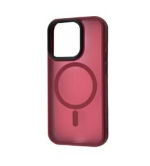Чохол WAVE Matte Insane Case with MagSafe iPhone 15 Pro Max Dark Red фото
