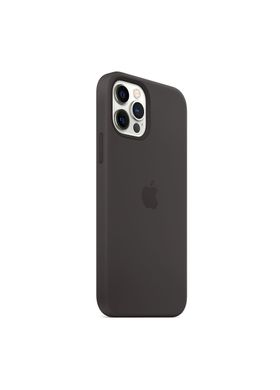 Чохол силіконовий soft-touch Apple Silicone case with Mag Safe для iPhone 12 Pro Max чорний Black фото