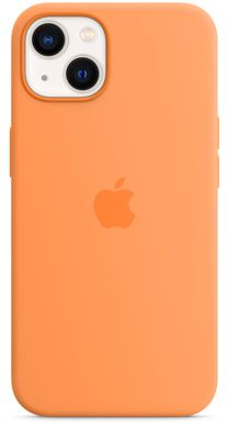 Чохол Silicone Case with Magsafe для iPhone 13 Marigold AAA фото