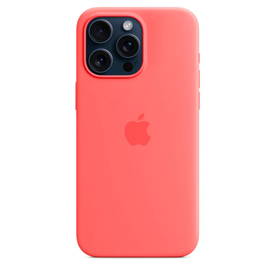 Чохол Silicone case with MagSafe для iPhone 15 Pro Max Guava AAA фото