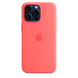 Чехол Silicone case with MagSafe для iPhone 15 Pro Max Guava AAA