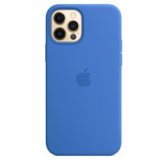 Чехол силиконовый soft-touch ARM Silicone Case для iPhone 13 Pro Max синий Capri Blue фото