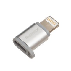 Переходник Remax microUSB/Lightning silver RA-USB2 фото