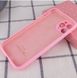Чохол Silicone Case Full Camera Protective (AA) для Apple iPhone 12 Pro (Рожевий / Light pink)