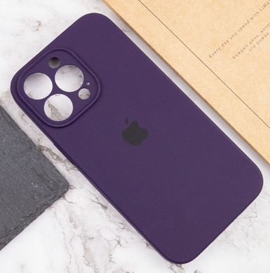 Чохол Silicone Case Full Camera Protective (AA) для Apple iPhone 15 Pro Max (Фіолетовий / Elderberry) фото
