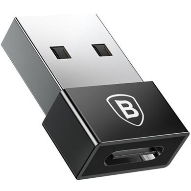 Перехідник USB -> Type-C Baseus Exquisite (CATJQ-A01) чорний Black фото