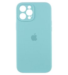 Чехол Silicone Case Full Camera Protective (AA) для Apple iPhone 12 Pro (Бірюзовий / Marine Green) фото