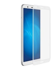 Защитное стекло с полной проклейкой для Huawei P Smart (white) фото