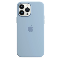 Чохол Silicone Case with Magsafe для iPhone 13 Pro Max Blue Fog AAA фото