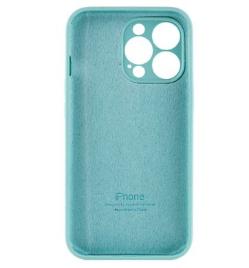 Чохол Silicone Case Full Camera Protective (AA) для Apple iPhone 15 Pro Max (Бірюзовий / Marine Green) фото