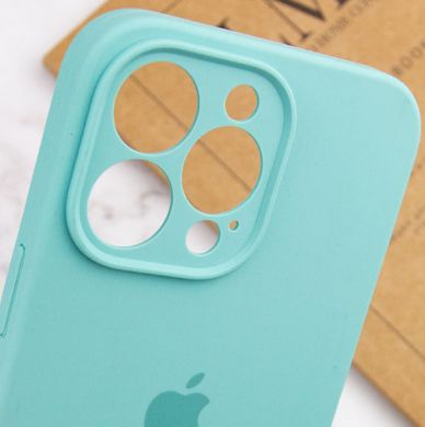 Чохол Silicone Case Full Camera Protective (AA) для Apple iPhone 15 Pro Max (Бірюзовий / Marine Green) фото