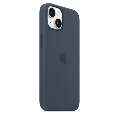 Чохол Apple Silicone case with MagSafe для iPhone 14 Storm Blue AAA фото