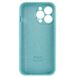 Чехол Silicone Case Full Camera Protective (AA) для Apple iPhone 15 Pro Max (Бирюзовый / Marine Green)
