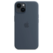 Чохол Apple Silicone case with MagSafe для iPhone 14 Storm Blue AAA