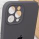 Чохол Silicone Case Full Camera Protective (AA) для Apple iPhone 12 Pro (Сірий / Dark Gray)