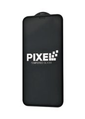 Защитное стекло для iPhone 12/12 Pro Pixel 3D с закругленными краями черная рамка Black фото