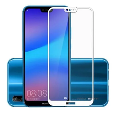 Защитное стекло с рамкой для Huawei P20 (white) фото
