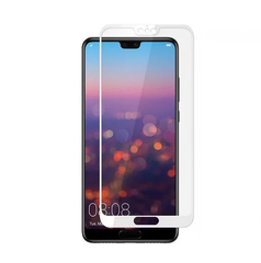 Защитное стекло с рамкой для Huawei P20 Pro(white) фото