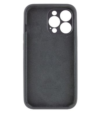 Чохол Silicone Case Full Camera Protective (AA) для Apple iPhone 15 Pro Max (Сірий / Dark Gray) фото