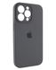 Чохол Silicone Case Full Camera Protective (AA) для Apple iPhone 15 Pro Max (Сірий / Dark Gray)