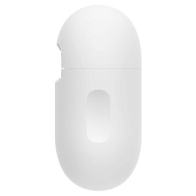 Чохол силіконовий Spigen Original Silicone Fit для Airpods Pro з карабіном білий White фото