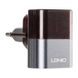 Мережевий зарядний пристрій LDNIO 2 порту USB швидка зарядка 2.4A СЗУ чорне Black / Grey + Cable Type-C (DL-A2206), Черно-серый