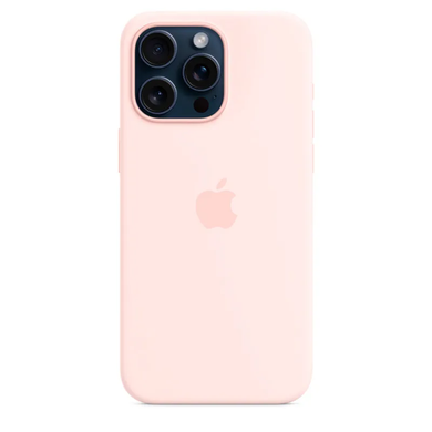 Чохол Silicone case with MagSafe для iPhone 15 Pro Max Light Pink AAA фото