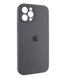 Чехол Silicone Case Full Camera Protective (AA) для Apple iPhone 13 Pro (Серый / Dark Gray)