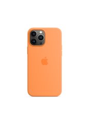 Чехол силиконовый soft-touch Apple Silicone case для iPhone 13 Pro Max оранжевый Spring Mimosa фото