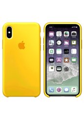 Чохол силіконовий soft-touch ARM Silicone case для iPhone Xs Max жовтий Canary Yellow фото