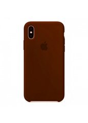 Чохол силіконовий soft-touch RCI Silicone case для iPhone Xs Max коричневий Brown фото