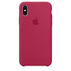 Чехол Apple Silicone case for iPhone X/XS Rose Red фото