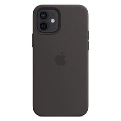 Чохол Apple Silicone Case for iPhone 12/12pro with magsafe Black фото