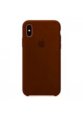 Чохол силіконовий soft-touch RCI Silicone case для iPhone Xs Max коричневий Brown фото