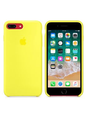 Чохол силіконовий soft-touch Apple Silicone case для iPhone 7 Plus / 8 Plus жовтий Flash фото